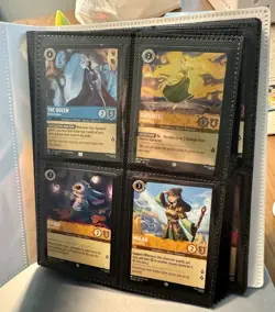 Lorcana 130 Card Set-Filled 80 card Lorcana Binder + Stack of 50 Extra Cards - Image 2