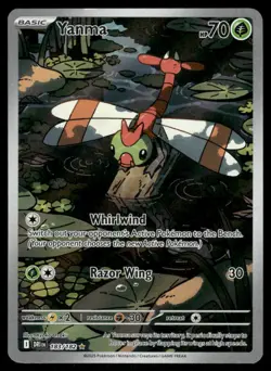 Pokemon Cards Yanma 183/182 Destined Rivals Illustration Rare NM - Image 1