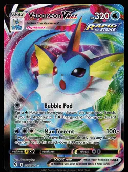 Vaporeon VMAX 030/203 Holo Evolving Skies Pokemon Card - Image 1
