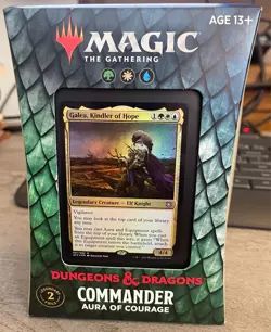 Magic: the Gathering Commander Aura of Courage Dungeons and Dragons SEALED - Image 1