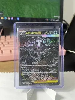 Thai Pokemon Card Mega Darkrai EX 229/164 SAR Holo Full Art HP 280 - Image 1