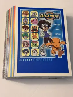 2000 Upper Deck Digimon Series 1 Complete Base Card Set (34) Clean! - Image 4