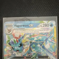 Vaporeon ex 023/131 Sv Prismatic Evolutions Holo Rare. Pokemon Trading Card Game - Image 2