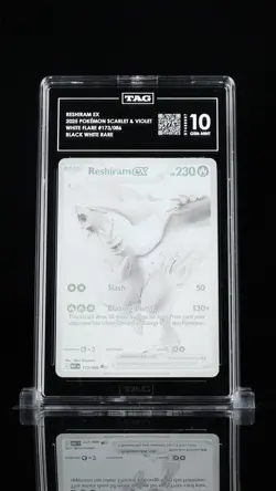 TAG 10 Pokemon TCG Reshiram EX White Flare English Holo Card 173/086 Ultra Rare - Image 1