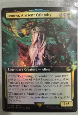 Jenova, Ancient Calamity Extended Art Foil Magic the Gathering Final Fantasy - Image 1
