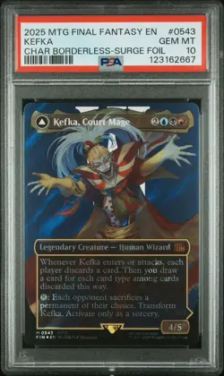 PSA 10 MTG FINAL FANTASY SURGE FOIL KEFKA, COURT MAGE/KEFKA, RULER OF RUIN 2025 - Image 1