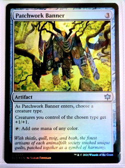 MTG Patchwork Banner U 0247 FOIL Uncommon Bloomburrow BLB NM - Image 1