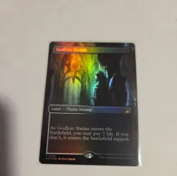 MTG Godless Shrine (Borderless Foil) Ravnica Remastered NM - Image 1