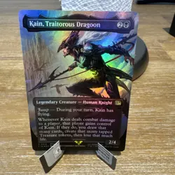 Kain, Traitorous Dragoon (Borderless) Final Fantasy Foil - Image 1