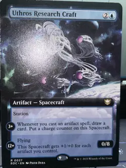 R 0027 Uthros Research Craft Commander EXTENDED ART Rare Edge of Eternities MTG - Image 1