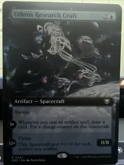 R 0027 Uthros Research Craft Commander EXTENDED ART Rare Edge of Eternities MTG - Image 2