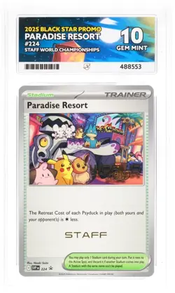 ACE 10 Paradise Resort 2025 Staff Promo SVP 224 Ace Label Graded Card - Image 1
