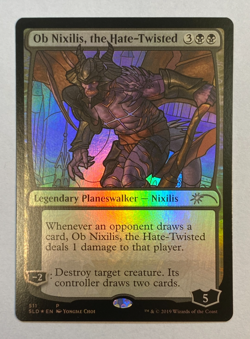 MTG - Secret Lair: Stained Glass Planeswalkers - Ob Nixilis, the Hate-Twisted - Image 1