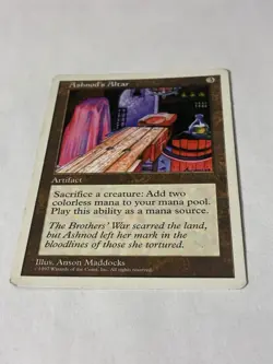 MTG 1997 Magic The Gathering White Border Ashnod’s Alter Lightly Played UC Mc22 - Image 1