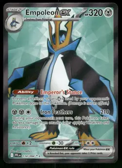 2025 Empoleon ex - 114/094 Ultra Rare Holo NM ME02: Phantasmal Flames Pokemon - Image 1