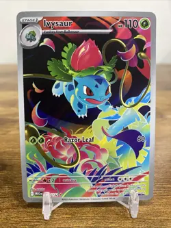 Ivysaur 134/132 Me01: Mega Evolution Illustration Rare Pokemon TCG - Image 1