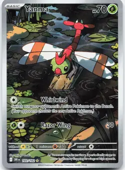 Yanma 183/182 Illustration Rare Destined Rivals Pokemon NM 01-02-13 - Image 1
