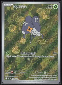 Nymble 096/094 Illustration Rare Phantasmal Flames Pokemon NM 01-04-022 - Image 1