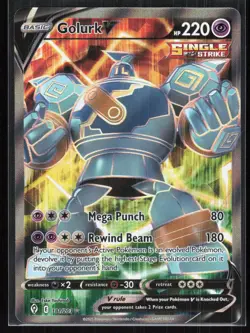 Golurk V 181/203 Ultra Rare Evolving Skies Pokemon NM 01-05-025 - Image 1