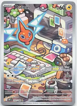 Rotom 197/182 Illustration Rare Destined Rivals Pokemon NM 01-02-43 - Image 1