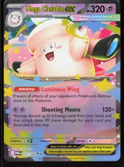 Mega Clefable ex 031/088 Double Rare Perfect Order Pokemon NM 01-09-10 - Image 1