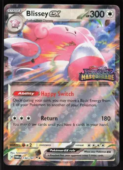Blissey ex Stamp 134/167 Holo Miscellaneous Cards & Products Pokemon NM 1-9-108 - Image 1