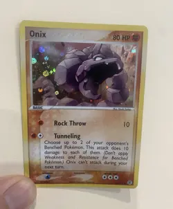Pokemon TCG Onix 42/112 FireRed & LeafGreen Reverse Holo 80 HP English - Image 1