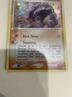 Pokemon TCG Onix 42/112 FireRed & LeafGreen Reverse Holo 80 HP English - Image 2