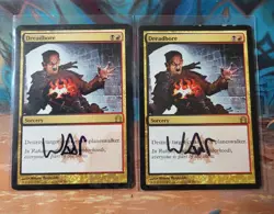 MTG Dreadbore x2 Return to Ravnica MP Signed by Artist - Image 1