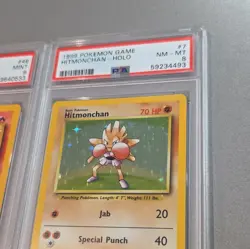 Wizards 1999 Pokemon Game 2-Card Lot Charmander #46 Hitmonchan Holo #7 PSA - Image 4