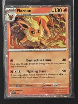 Flareon (Cosmos Holo) 167 Holo Scarlet & Violet Promo Pokemon NM - Image 1