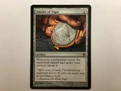 MTG WorldWake AMULET OF VIGOR LP (BIN) Graded Power - Image 1