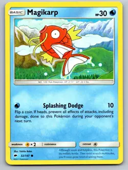 Pokemon Magikarp 32/147 Common Burning Shadows NM/M - Image 1
