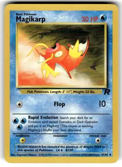 2000 Pokemon - Team Rocket Magikarp #47/82 - Image 1