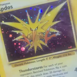 Wizards of the Coast Zapdos 15/62 Fossil Holo Rare 80 HP EN 1999 - Image 4