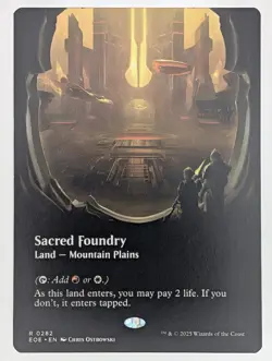 (Normal) Sacred Foundry (Borderless) (0282) Edge of Eternities NM - Image 1