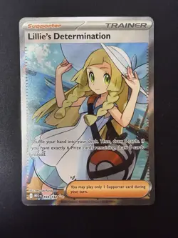 Pokemon TCG: Mega Evolution Base Set Lillie's Determination 169/132 Full Art NM - Image 1