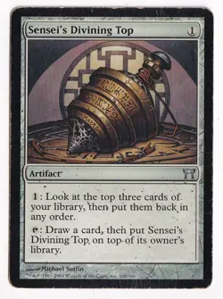 Magic the Gathering Sensei's Divining Top Champions of Kamigawa Regular Card - Image 1