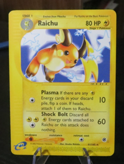 Pokemon Raichu Expedition Base Set Non Holo Rare 61/165 - Image 1