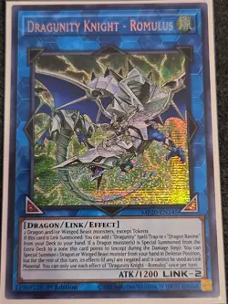 Yugioh Dragunity Knight - Romulus MP20-EN145 Secret Rare 1st Ed NM - Image 1