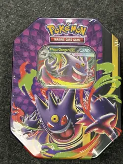 Pokemon TCG: Mega Mega Moonlit Tin Mega Gengar Ex Promo | Factory Sealed - Image 1