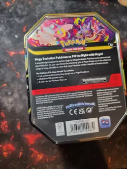 Pokemon TCG: Mega Moonlit Tin Mega Gengar Ex Promo | Factory Sealed - Image 2