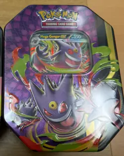 Pokemon TCG: Mega Mega Moonlit Tin Mega Gengar Ex Promo | Factory Sealed - Image 1