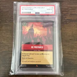 PSA 10 Be Prepared 128/204 The First Chapter 2023 Disney Lorcana Non-Foil - Image 1