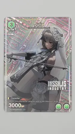 Julia 085 U* GODDESS OF VICTORY NIKKE Union Arena English Card Official - Image 1