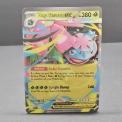 Mega Venusaur ex 013 Jumbo Card Mega Evolution Lenticular Promo Card NM - Image 2