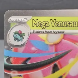 Mega Venusaur ex 013 Jumbo Card Mega Evolution Lenticular Promo Card NM - Image 4