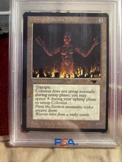 Colossus of Sardia Antiquities Artifact Rare 1994 MAGIC CARD PSA 8 NM-MT - Image 3