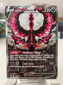 Pokemon Galarian Moltres V 177/198 Alternate Full Art Chilling Reign GREAT CARD - Image 1