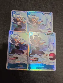 4x One Piece Card Buggy OP16-048 SR The Time Of Battle English Foil Play Set x4 - Image 1